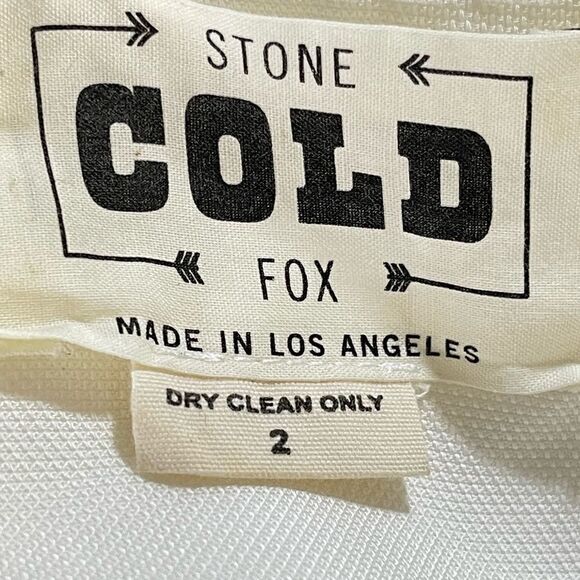 Stone Cold Fox Off White Folsom Jumper Romper Size 2 - Picture 4 of 16